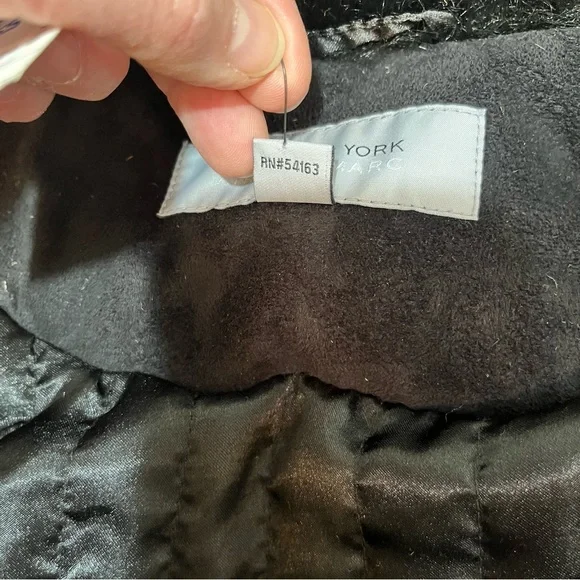 Women's Black Faux Fur Zip-Front Coat with Fur Collar Marc New York 2x NWT - Picture 5 of 15